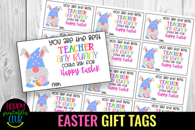 You are the Best Teacher I Easter Gift Tags Teacher SVG Happy Printables Club 