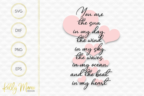 You Are The Sun In My Day SVG Kelly Maree Design 