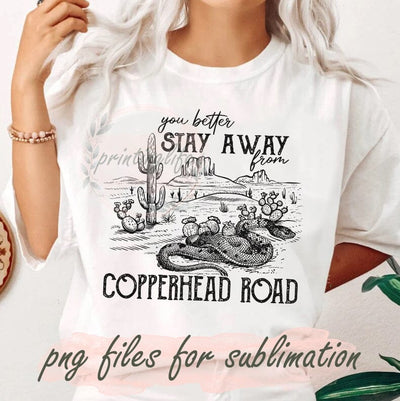 You Better Stay Away From Copperhead Road Png, Copperhead Road Png, Desert Design Png, Retro Sublimation Png, Western Cactus Png, Instant Download Sublimation PrintingLife 