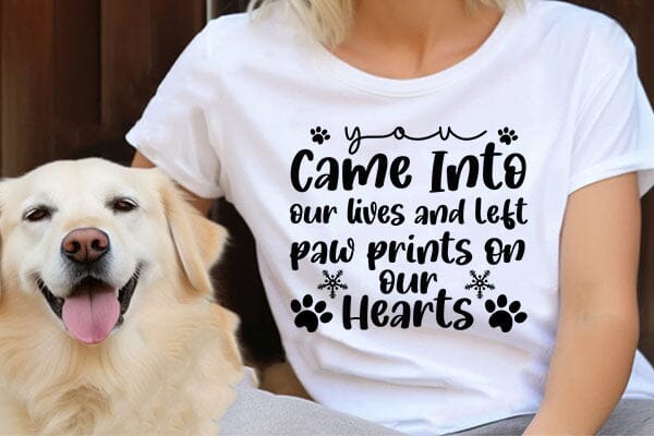 You Came Into Our Lives And Left Paw Prints On Our Hearts SVG Angelina750 