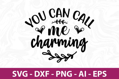 You can call me charming svg SVG nirmal108roy 