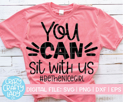 You Can Sit with Us SVG Crazy Crafty Lady Co. 