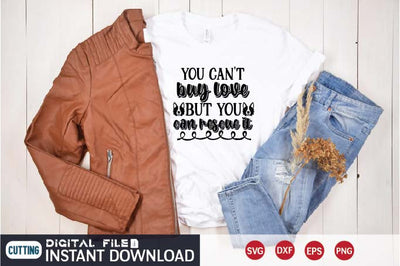 you can't buy love but you can rescue it SVG designer krishna 
