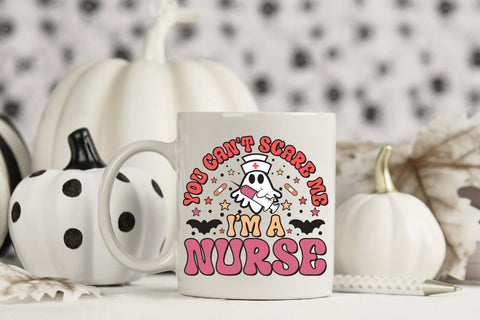 You Can't Scare Me I'm a Nurse PNG Sublimation Sublimation CraftLabSVG 