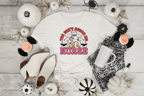 You Can't Scare Me I'm a Nurse PNG Sublimation Sublimation CraftLabSVG 