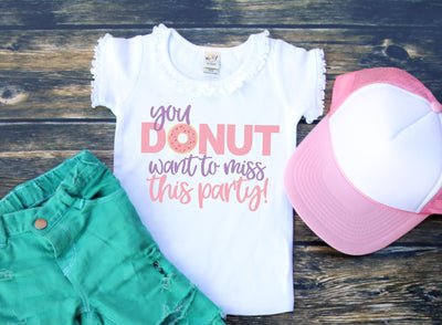 You Donut Want to Miss This Party So Fontsy Design Shop 