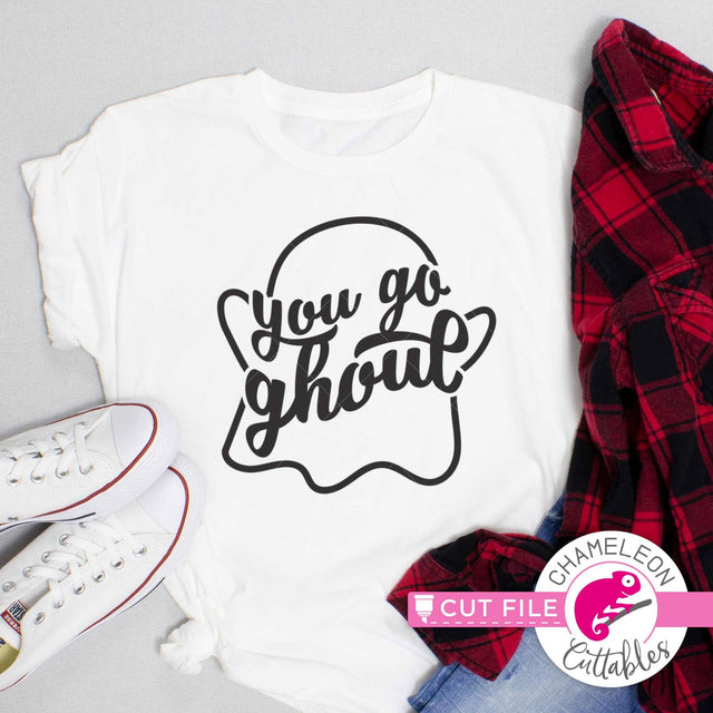 You go ghoul Halloween ghost svg png dxf SVG Chameleon Cuttables 