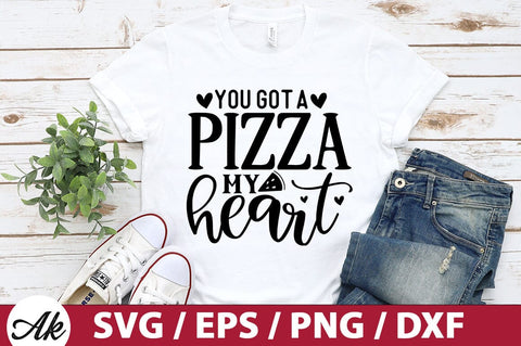 You got a pizza my heart SVG SVG akazaddesign 
