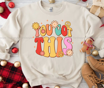 You Got This PNG, Inspirational Png, Retro Inspirational Png, Kindness Png, Self Love, Positive Quotes, Motivational Png, Mental Health Sublimation Sublimation ToriDesigns 