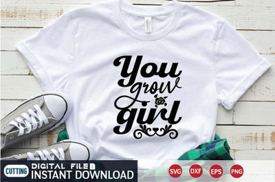 you grow girl SVG designer krishna 