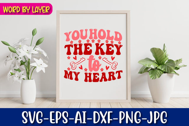 you hold the key to my heart Svg SVG Blessedprint 