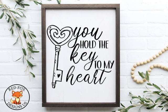 You Hold The Key To My Heart | Valentine's Day | SVG PNG DXF SVG RedFoxDesignsUS 
