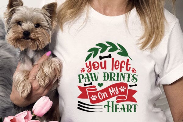 You Left Paw Drints On My Heart SVG Angelina750 