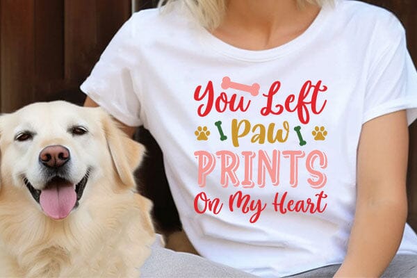 You Left Paw Prints On My Heart SVG Angelina750 