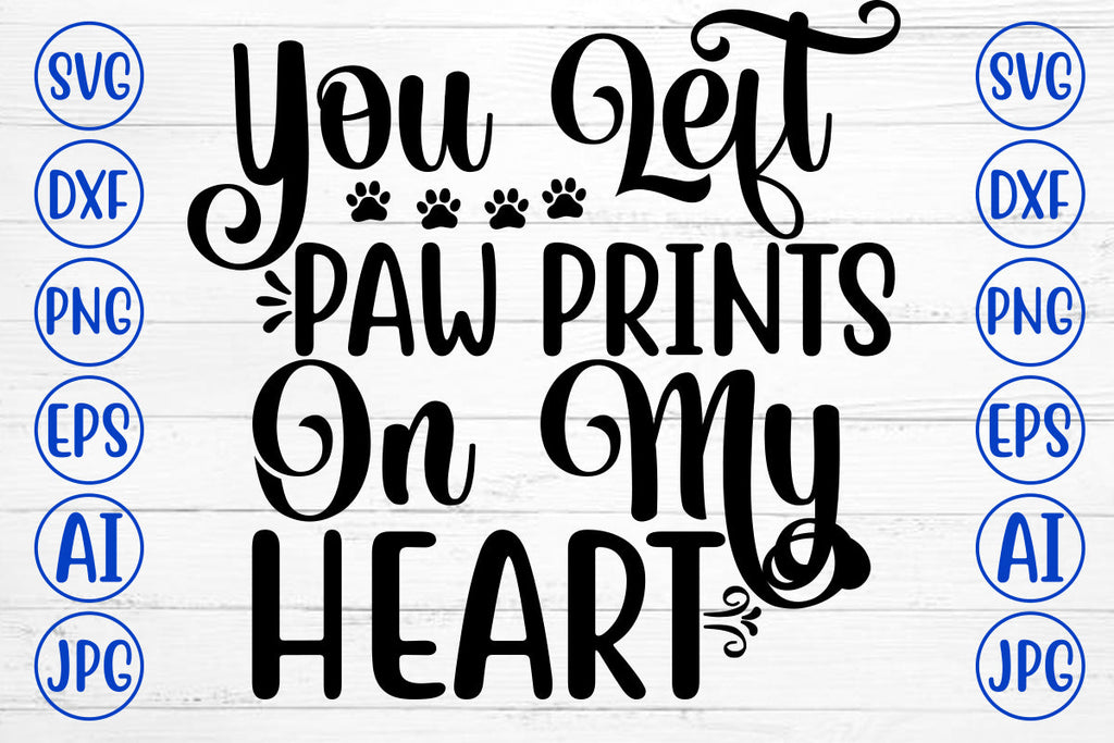 Holz-Bilderrahmen 'You Left Paw Prints On My Heart' – 14,7x20,3 Cm Mit Metallständer, Geschenk Für Hundefreunde