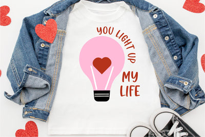 You Light Up My Life Valentine SVG-Cute Valentine SVG SVG Linden Valley Designs 