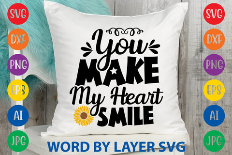 You Make My Heart Smile SVG Design SVG Rafiqul20606 
