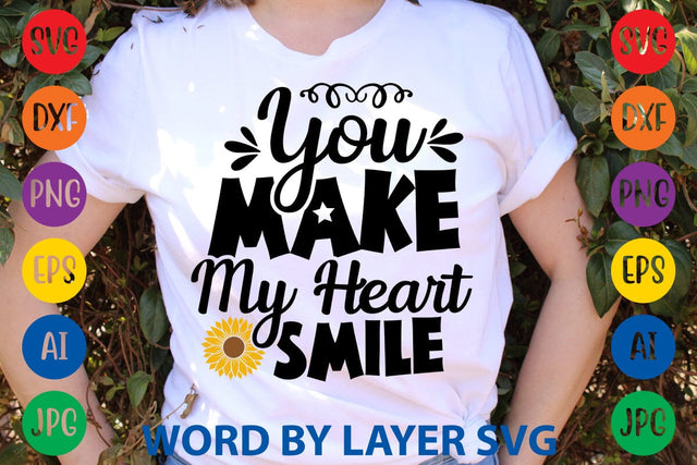 You Make My Heart Smile SVG Design SVG Rafiqul20606 