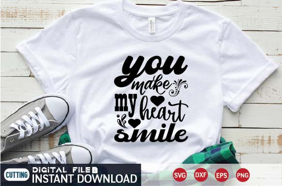you make my heart smile SVG designer krishna 