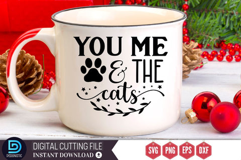 You me & the cats SVG, You me & the cats SVG DESIGNISTIC 