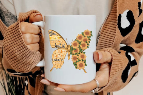 You Only Live Once Sunflower PNG Sublimation Jagonath Roy 