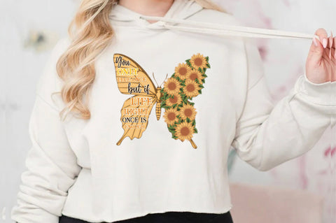 You Only Live Once Sunflower PNG Sublimation Jagonath Roy 