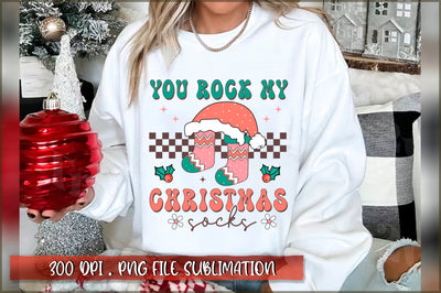You rock my christmas socks Sublimation SVG Shetara Begum 