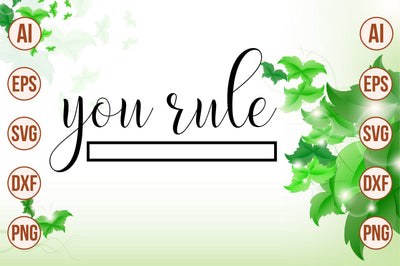You Rule svg SVG nirmal108roy 