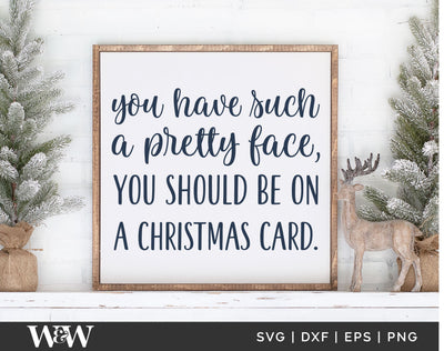 You Should Be On A Christmas Card SVG | Elf Quote SVG SVG Wood And Walt 