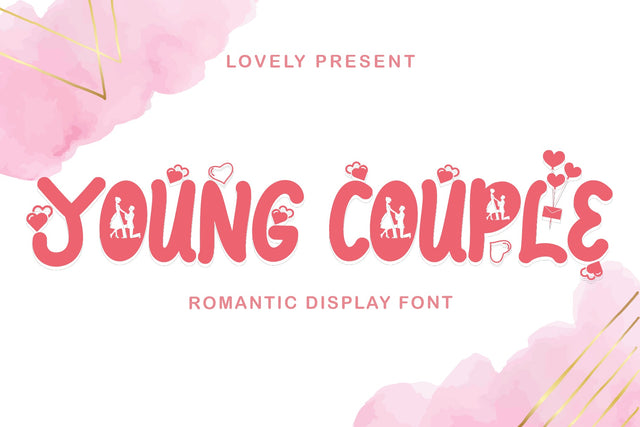 Young Couple Font Prasetya Letter 