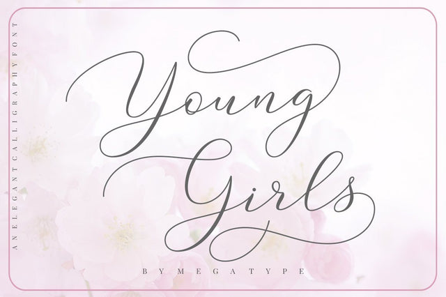 Young Girls Script Font Megatype 