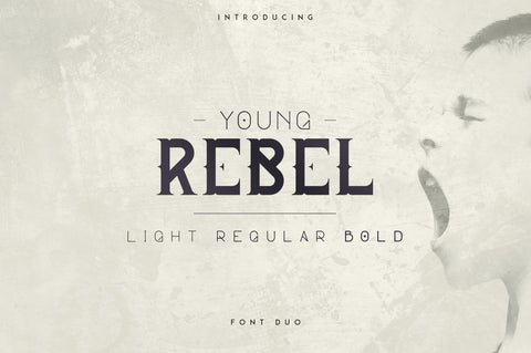 Young Rebel Font Duo Font VPcreativeshop 