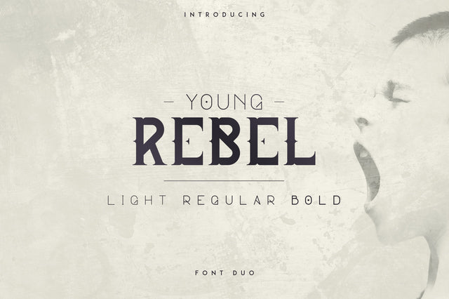 Young Rebel Font Duo Font VPcreativeshop 