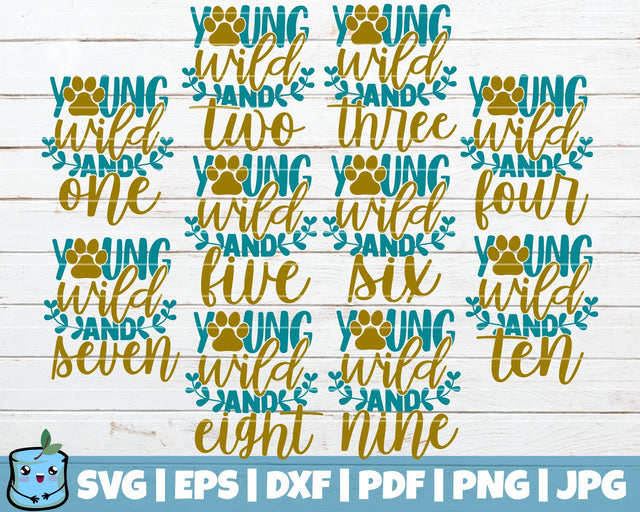 Young Wild And ... SVG Bundle SVG MintyMarshmallows 
