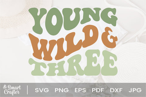 Young Wild and Three svg, Young Wild and Three svg, 3rd Birthday svg, Family Birthday svg, Girl's Birthday svg, Third Birthday, Family SVG Fauz 