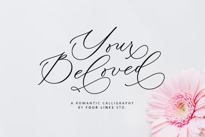Your Beloved Font Four Lines Std. 