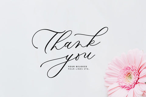 Your Beloved Font Four Lines Std. 