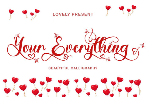 Your Everything Font Prasetya Letter 