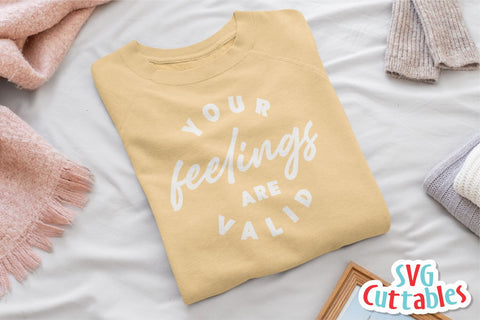 Your Feelings Are Valid svg - Mental Health svg - dxf - eps - png - Funny svg - Inspirational - Silhouette - Cricut - Digital File SVG Svg Cuttables 