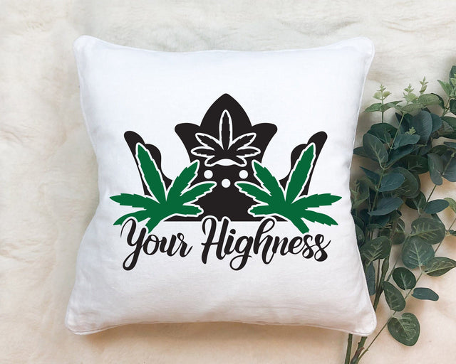 Your Highness Marijuana Leaf Crown Adult SVG Design | So Fontsy SVG Crafting After Dark 