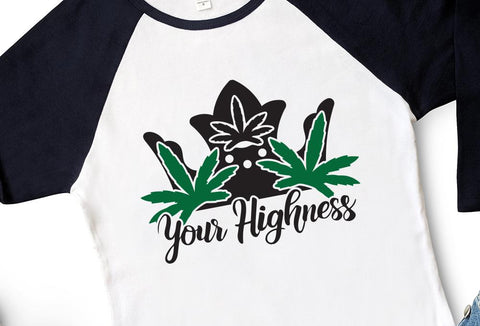 Your Highness Marijuana Leaf Crown Adult SVG Design | So Fontsy SVG Crafting After Dark 