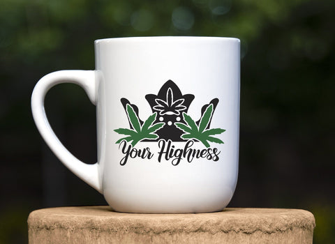Your Highness Marijuana Leaf Crown Adult SVG Design | So Fontsy SVG Crafting After Dark 