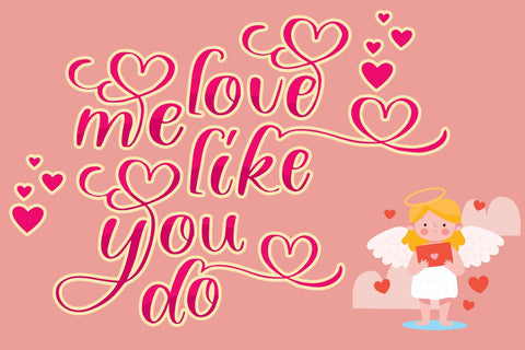 your love be mine valentine love, wedding calligraphy Font goodigital_13 