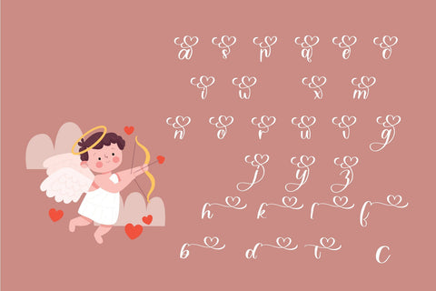 your love be mine valentine love, wedding calligraphy Font goodigital_13 