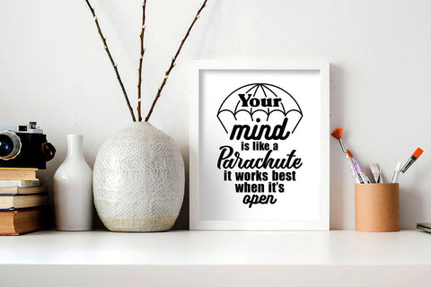 Your mind is like a parachute SVG SVG VectorSVGdesign 