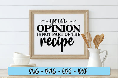 Your opinion is not part of the recipe SVG SVG Shetara Begum 