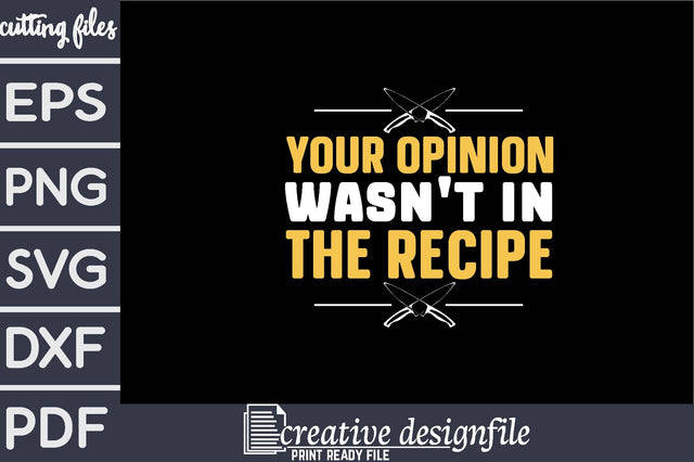 your opinion wasn't in the recipe SVG farhad farhad 