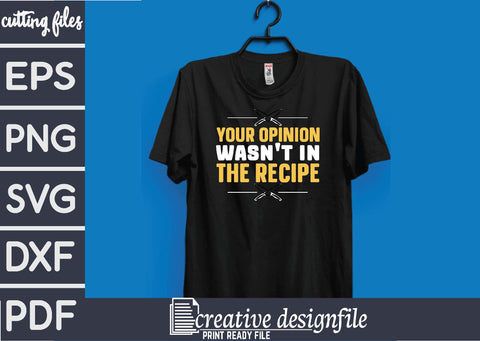 your opinion wasn't in the recipe SVG farhad farhad 