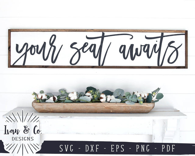 Your Seat Awaits SVG Files | Wedding | Seating Chart SVG (970550356) SVG Ivan & Co. Designs 