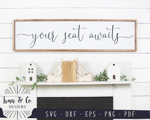 Your Seat Awaits SVG Files | Wedding | Seating Chart SVG (970551194) SVG Ivan & Co. Designs 